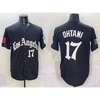 Los Angeles Dodgers #17 Shohei Ohtani Black Puhics Mexico 2025 LA Gothic Style With Fernando Patch Vapor Premier Limited Stitched Jersey