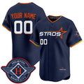 Custom Houston Astros Active Player Navy Puhics 2025 City Connect Limited Stitched Jersey