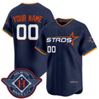 Custom Houston Astros Active Player Navy Puhics 2025 City Connect Limited Stitched Jersey