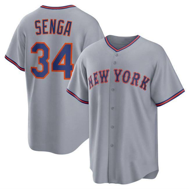 New York Mets #34 Kodai Senga Gray Puhics 2025 Limited Stitched Jersey