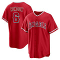 Los Angeles Angels #6 Anthony Rendon Red Puhics Alternate Replica Player Name Jersey