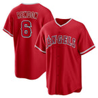 Los Angeles Angels #6 Anthony Rendon Red Puhics Alternate Replica Player Name Jersey