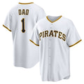 Pittsburgh Pirates #1 Dad Home White Puhics Replica Jersey