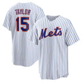 New York Mets #15 Tyrone Taylor White Puhics Home Replica Jersey