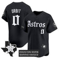 Houston Astros #0 Orbit Black Puhics 'Gothic Edition' Vapor Limited Stitched Jersey