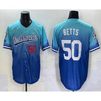 Los Angeles Dodgers #50 Mookie Betts Blue Puhics 2025 City Connect Limited Stitched Jersey