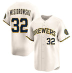 Milwaukee Brewers #32 Jacob Misiorowski Cream Puhics 2025 Limited Stitched Jersey