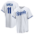Kansas City Royals #11 Maikel Garcia White Puhics Home Replica Jersey