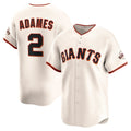 San Francisco Giants #2 Willy Adames Cream Puhics Home Limited Player Jersey