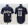 Houston Astros #11 Cam Smith Black Puhics Gothic 'Houston Born Barrio Raised' Limited Stitched Jersey