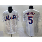 New York Mets #5 David Wright White Puhics Stitched Jersey
