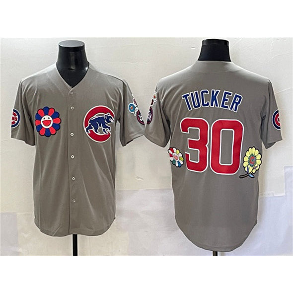 Chicago Cubs #30 Kyle Tucker Gray Puhics 2025 Tokyo Series Limited Stitched Jersey