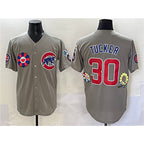 Chicago Cubs #30 Kyle Tucker Gray Puhics 2025 Tokyo Series Limited Stitched Jersey
