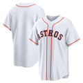 Houston Astros White Puhics Home Replica Jersey
