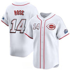 Cincinnati Reds #14 Pete Rose White Puhics 2025 Speedway Classic Home Limited Stitched Jersey