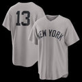 New York Yankees #13 Jazz Chisholm Jr. Gray Puhics Road Replica Jersey