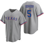 Texas Rangers #5 Corey Seager Gray Puhics Cool Base Stitched Jersey