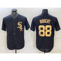 Chicago White Sox #88 Luis Robert Black Gold Puhics Cool Base Stitched Jersey