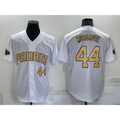 San Diego Padres #44 Joe Musgrove Number White Puhics 2022 All Star Stitched Cool Base Jersey