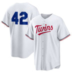Minnesota Twins #42 Jackie Robinson White Puhics Home 2025 Day Replica Jersey