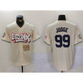 New York Yankees #99 Aaron Judge Cream Puhics Limited Stitched Jerseys