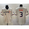 Houston Astros #3 Jeremy Pena Cream Puhics 2025 City Connect With Texas Patch Limited Stitched Jersey