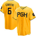 Pittsburgh Pirates #6 Konnor Griffin Yellow Puhics City Connect Limited Jersey