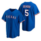Texas Rangers #5 Corey Seager Blue Puhics Cool Base Stitched Jersey