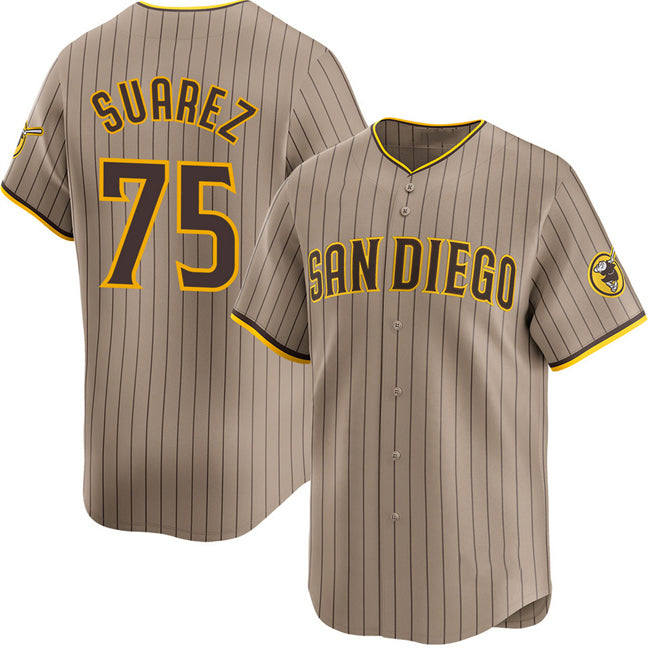 San Diego Padres #75 Robert Suarez Tan Puhics 2024 Alternate Limited Stitched Jersey
