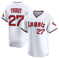 Los Angeles Angels #27 Mike Trout White Puhics Alternate Limited Jersey