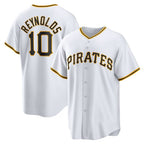 Pittsburgh Pirates #10 Bryan Reynolds White Puhics Replica Player Jersey