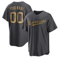 Custom Minnesota Twins Active Player Charcoal Puhics 2022 All-Star Cool Base Stitched Jersey