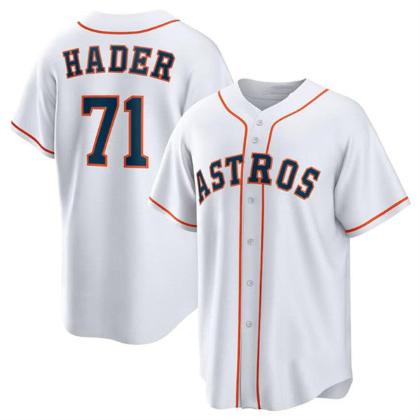 Houston Astros #71 Josh Hader White Puhics Cool Base Stitched Jersey