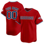 Custom Cleveland Guardians Active Player Red Puhics Alternate Limited Stitched Jersey