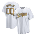 Custom Los Angeles Dodgers Active Player White Puhics 2022 All-Star Cool Base Stitched Jersey