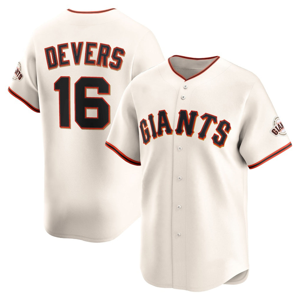 San Francisco Giants #16 Rafael Devers Cream Puhics Home Limited Player Jersey