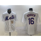 New York Mets #16 Dwight Gooden White Puhics Cool Base Stitched Jerseys