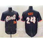 San Francisco Giants #24 Willie Mays Anthracite Puhics 2025 City Connect Limited Stitched Jersey