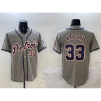 Detroit Tigers #33 Colt Keith Gray Puhics Cool Base Stitched Jersey