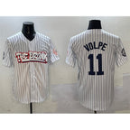 New York Yankees #11 Anthony Volpe White Puhics Bronx Graffiti Vapor Limited Stitched Jersey