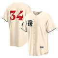 Texas Rangers #34 Nolan Ryan Cream Puhics 2023 City Connect Cool Base Stitched Jersey