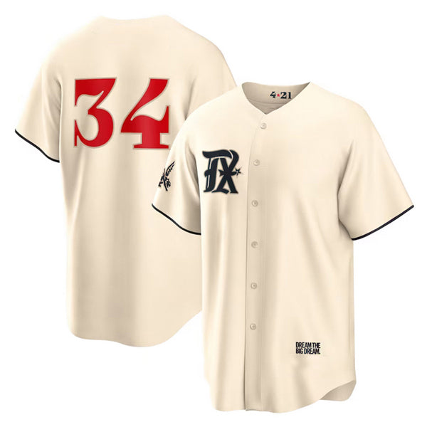 Texas Rangers #34 Nolan Ryan Cream Puhics 2023 City Connect Cool Base Stitched Jersey