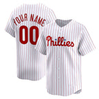 Custom Philadelphia Phillies White Puhics HHome Limited Jersey