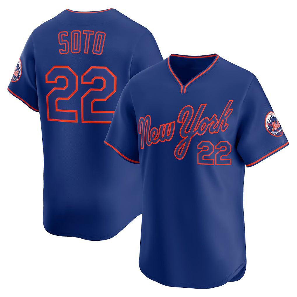 New York Mets #22 Juan Soto Royal Puhics Alternate Limited Player Jersey