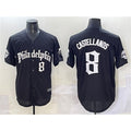 Philadelphia Phillies #8 Nick Castellanos Black Puhics Gothic Vapor Limited Stitched Jersey