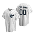 Custom New York Yankees White Puhics Stitched Cool Base Home Jersey