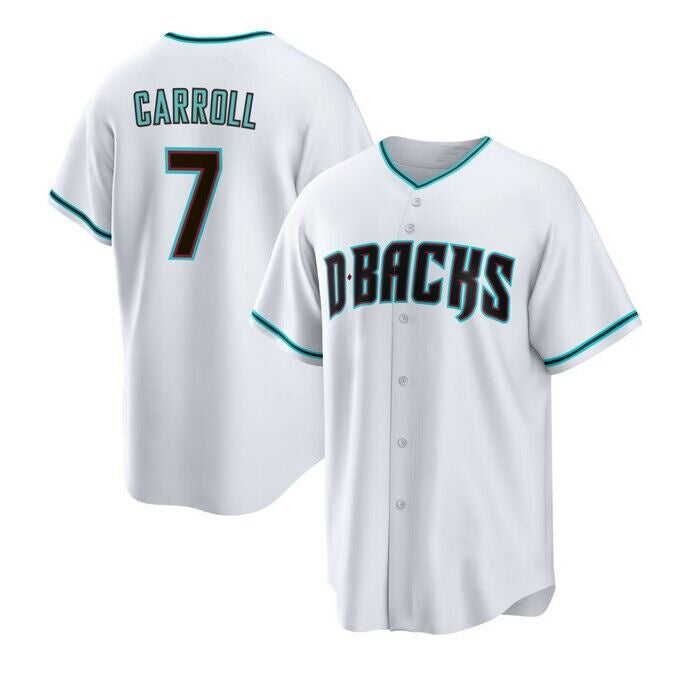 Arizona Diamondbacks #7 Corbin Carroll White Puhics Cool Base Stitched Jerseys