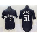 San Francisco Giants #51 Jung Hoo Lee Black Puhics 'Gothic Fog Edition' Vapor Premier Limited Stitched Jersey