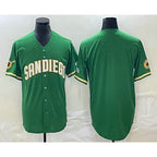 San Diego Padres Blank Green Puhics Cool Base Stitched Jersey