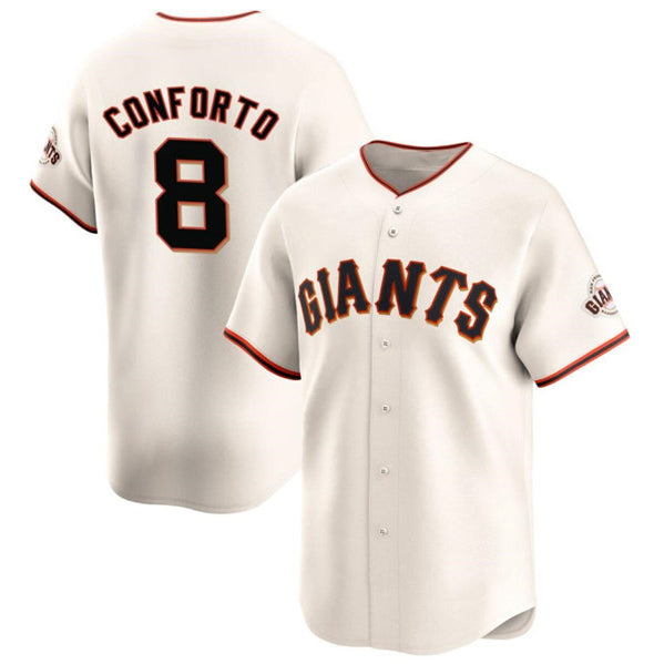 San Francisco Giants #8 Michael Conforto Cream Puhics Cool Base Stitched Jersey